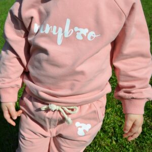 Otroški kompletek roza barve znamke Minyboo